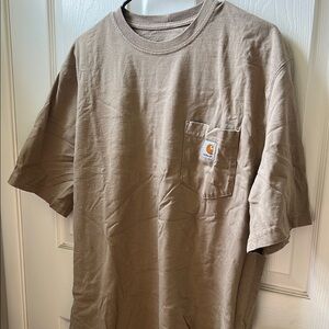 Carhartt Men's Light Brown Pocket T-Shirt
